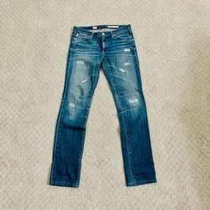 AG premier skinny straight denim